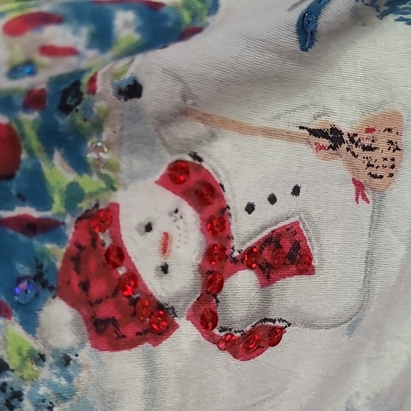 CW classics 100% cotton Christmas long sleeve top size S - Picture 5 of 6